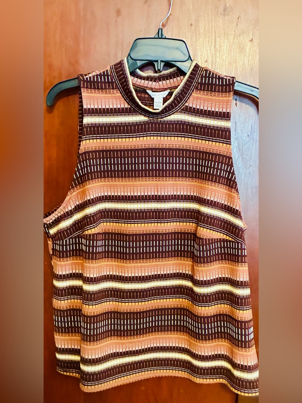 Cato Striped Sleeveless Tank Top and Skirt